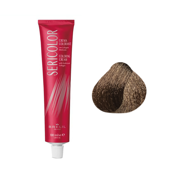 Brelil Professional Крем-краска для волос Sericolor, 8.32 Светлый бежевый блонд, 100 мл купить - 0