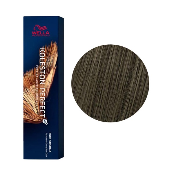 Wella Professionals Стойкая крем-краска Koleston Perfect Me+, Светло-коричневый интенсивный натуральный матовый 55/02, 60 мл купить - 0