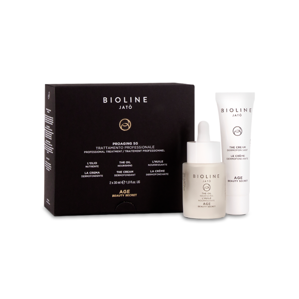 BioLine Jato Набор Age: масло питательное антивозрастное The Oil Nourishing и крем нежный регенерирующий The Cream Dermofondant, 2 шт x 30 мл купить - 0