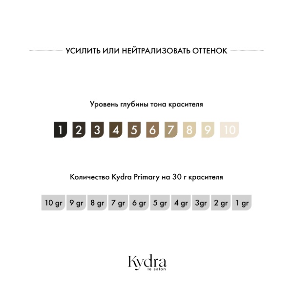 Kydra Le Salon Усилитель цвета Primary, Cиний Bleu, 60 мл купить - 5