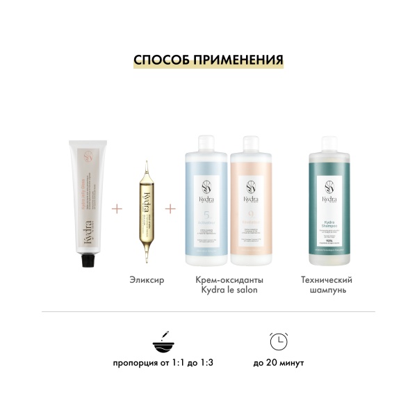 Kydra Le Salon Стойкий тонирующий глосс-гель Ammonia-Free Coloring Jelly Gloss, 8/1, 60 мл купить - 4