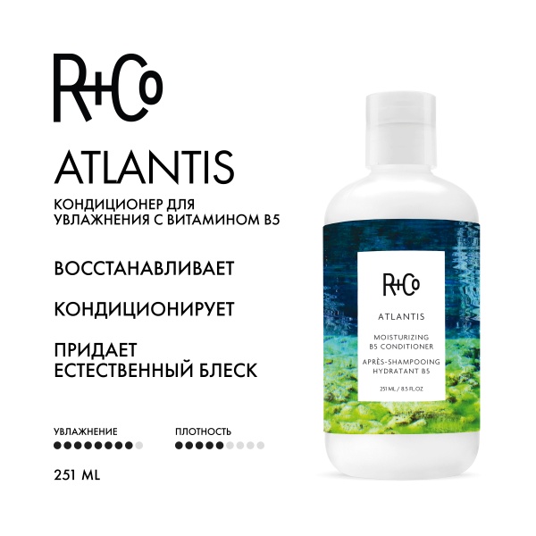 R+Co Кондиционер для увлажнения с витамином Атлантида В5 Atlantis Moisturizing B5 Conditioner, 251 мл купить - 1