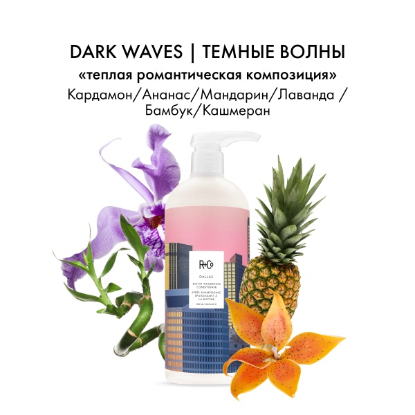 R+Co Кондиционер с биотином для объема Даллас Dallas Biotin Thickening Conditioner, 1000 мл купить - 3