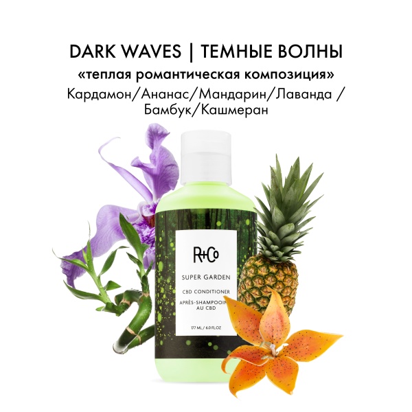 R+Co Успокаивающий кондиционер Дивный сад Super Garden Cbd Conditioner, 177 мл купить - 3