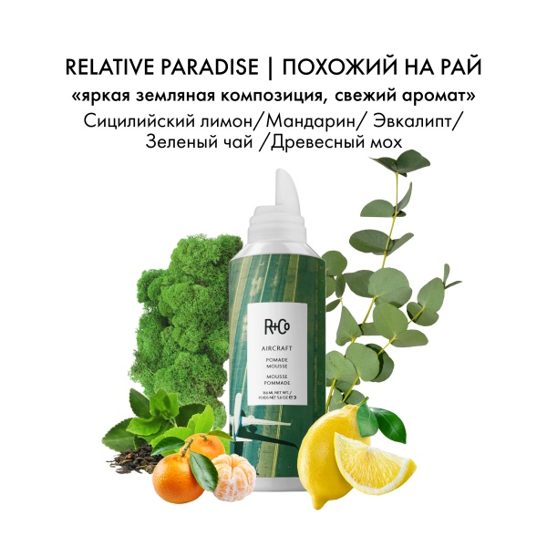R+Co Помада-мусс для укладки Летучий Голландец Aircraft Pomade Mousse, 166 мл купить - 3