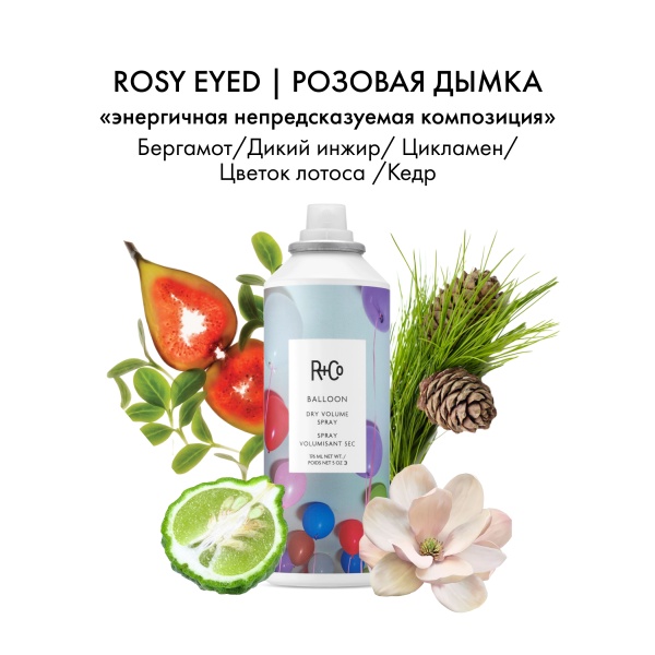 R+Co Сухой текстурирующий спрей для объема Воздушный Шар Balloon Dry Volume Spray, 173 мл купить - 3