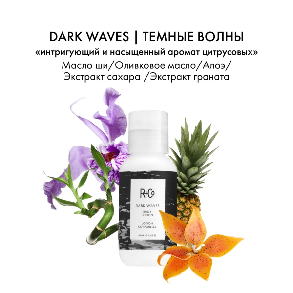 R+Co Лосьон для тела Темные волны Dark Waves Lotion, 60 мл купить - 3