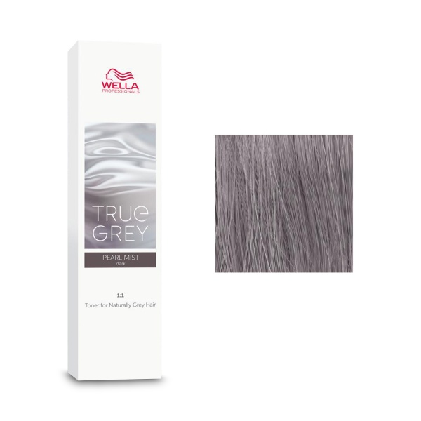 Wella Professionals Тонер для натуральных седых волос True Grey, Pearl Mist Dark Фиолетовый серый темный, 60 мл купить - 0