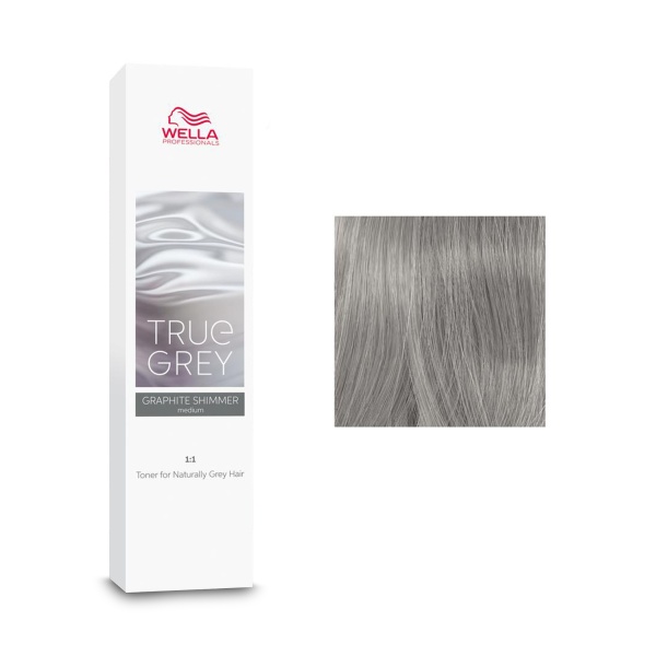 Wella Professionals Тонер для натуральных седых волос True Grey, Graphite Shimmer Medium Нейтральный серый средний, 60 мл купить - 0