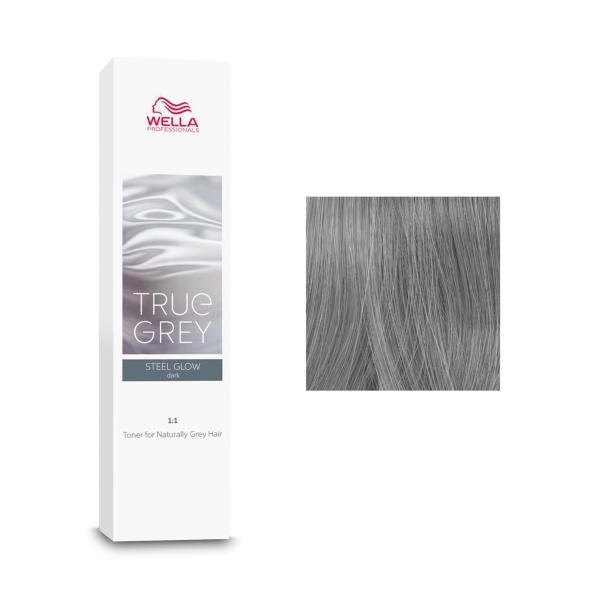 Wella Professionals Тонер для натуральных седых волос True Grey, Steel Glow Dark Синий серый тёмный, 60 мл купить - 0