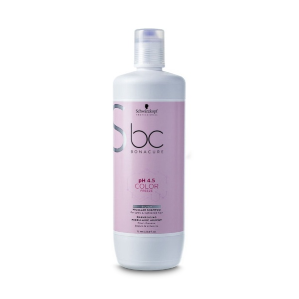 Schwarzkopf Professional Мицеллярный Нейтрализуюший шампунь Bonacure Silver Color Freeze Shampoo, 1000 мл купить - 0