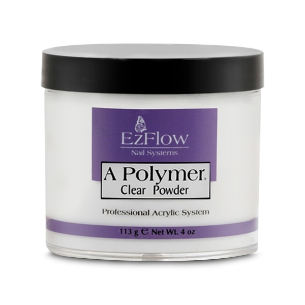 EzFlow Пудра акриловая A-Polymer Clear Acrylic Powder, прозрачная, 113 гр купить - 0