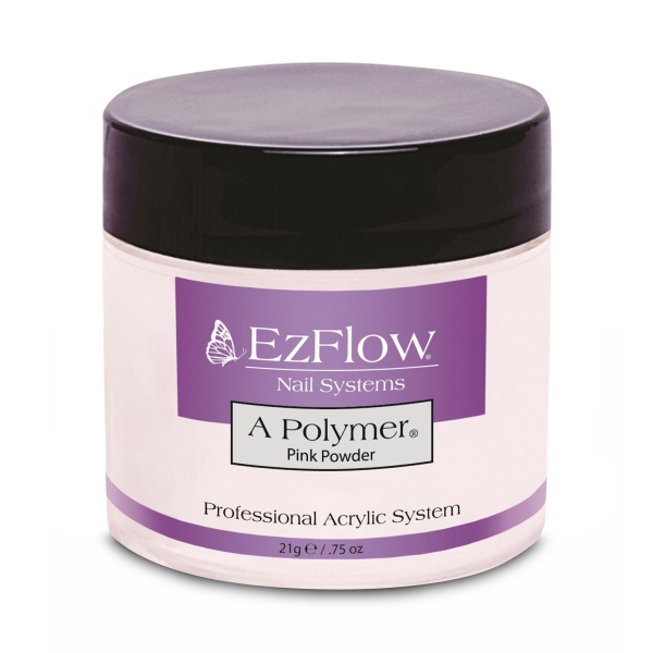 EzFlow Пудра акриловая A-Polymer Pink Acrylic Powder, розовая, 21 гр купить - 0