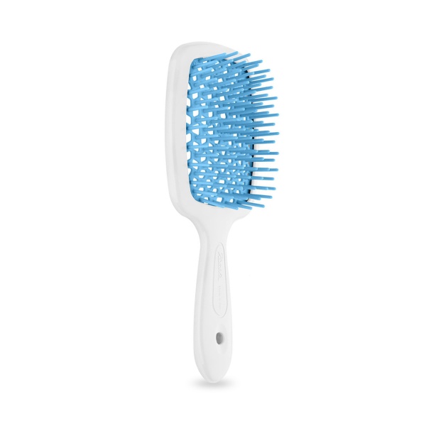 Janeke Щётка SuperBrush Small, 17.5 х 7 х 3 см, белый/бирюзовый купить - 0
