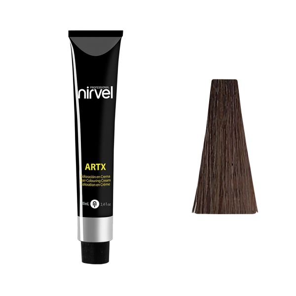 Nirvel Professional Перманентный краситель для волос ARTX Professional, 5-74 Светлый каштановый ореховый коричневый медный, 60 мл купить - 0