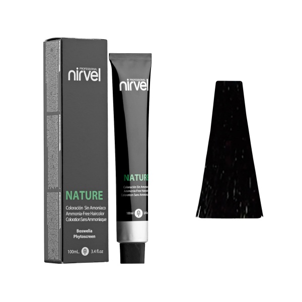 Nirvel Professional Безаммиачный краситель Nature Professional, 4/0 Каштановый, 100 мл купить - 0