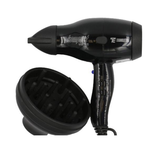 Tecnoelettra Фен для волос Kompact Turbo 3600, Black купить - 0