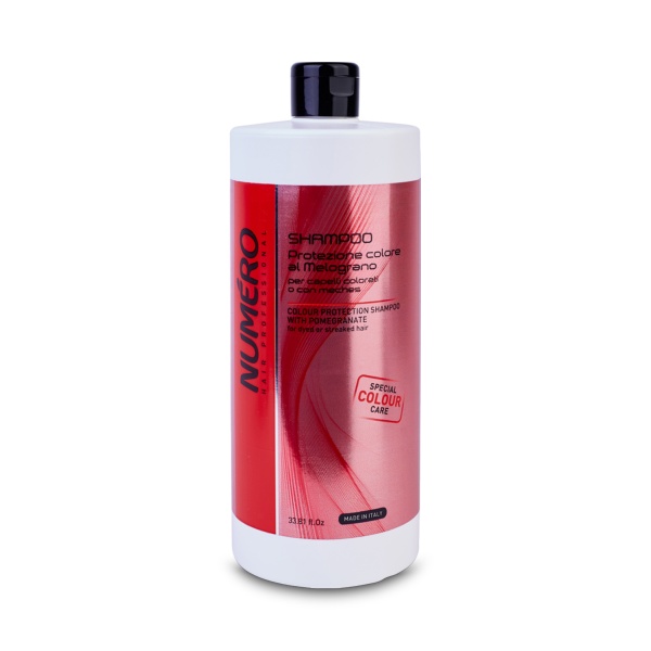 Brelil Professional Шампунь для защиты цвета с экстрактом граната для окрашенных и мелированных волос Numero Colour Protection Shampoo, 1000 мл купить - 0