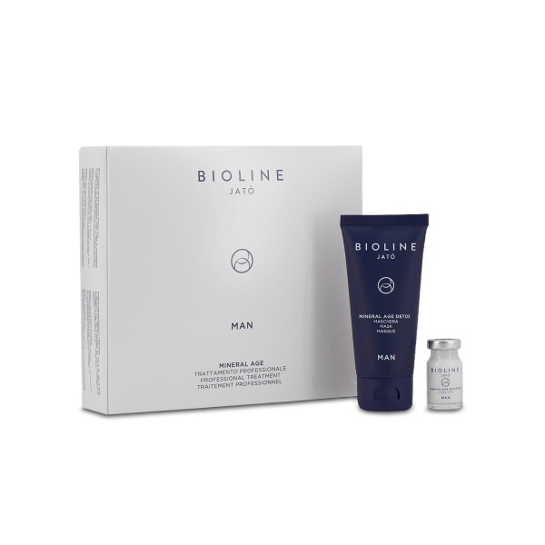 BioLine Jato Набор на 5 процедур для ухода Man Mineral Age Professional Treatment: 5 x 7 мл, 60 мл набор купить - 0