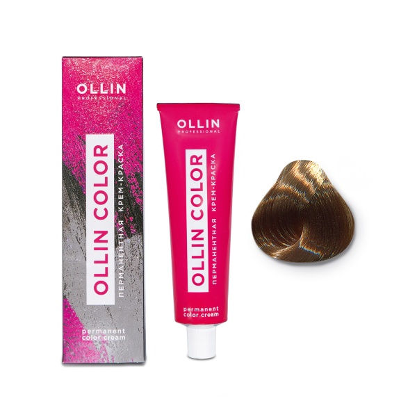 Ollin Professional Перманентная крем-краска для волос Color, 8/03 светло-русый прозрачно-золотистый, 100 мл купить - 0
