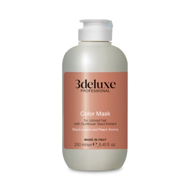 3Deluxe Professional Маска для сохранения цвета и блеска окрашенных волос с экстрактом семян подсолнечника Color Mask, 250 мл купить