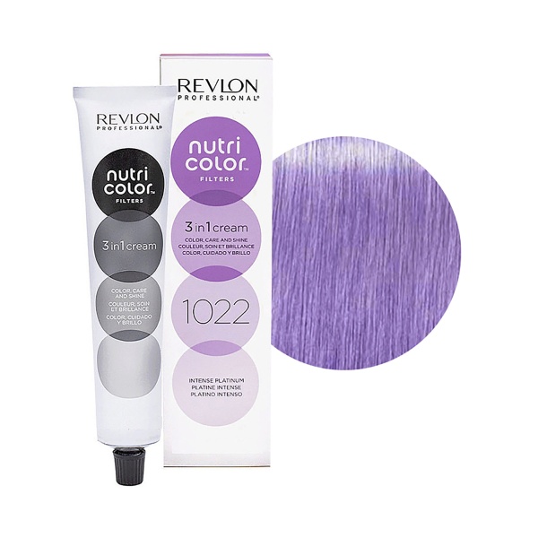 Revlon Professional Прямой краситель без аммиака Nutri Color Filters, 1022 Интенсивная Платина, 100 мл купить - 0