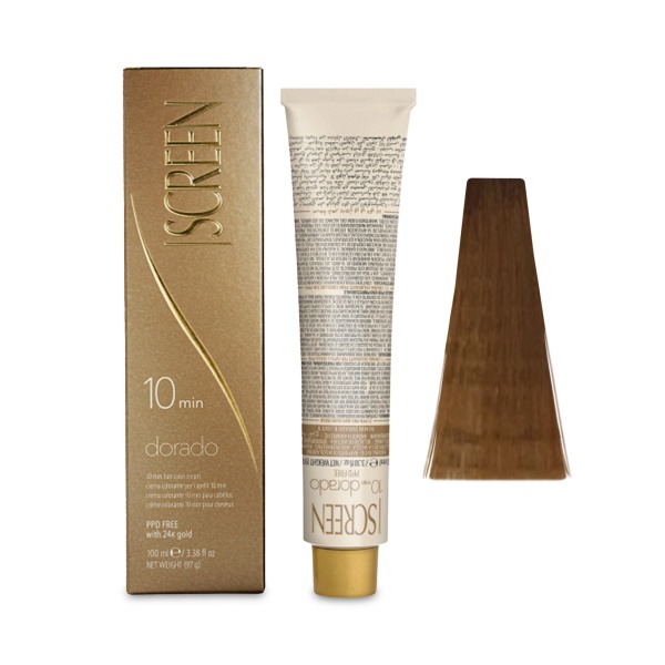 Screen Краска для волос Dorado 10 min Hair Color Cream, 8DR 8.34 Медные золотистый светлый блондин, 100 мл купить - 0