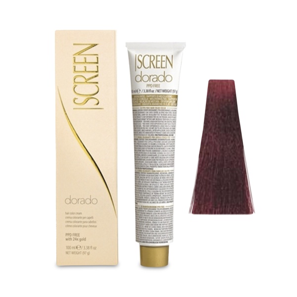 Screen Краска для волос Dorado Hair Color Cream, 6FF 6.66 насыщенный огненный темный блондин, 100 мл купить - 0