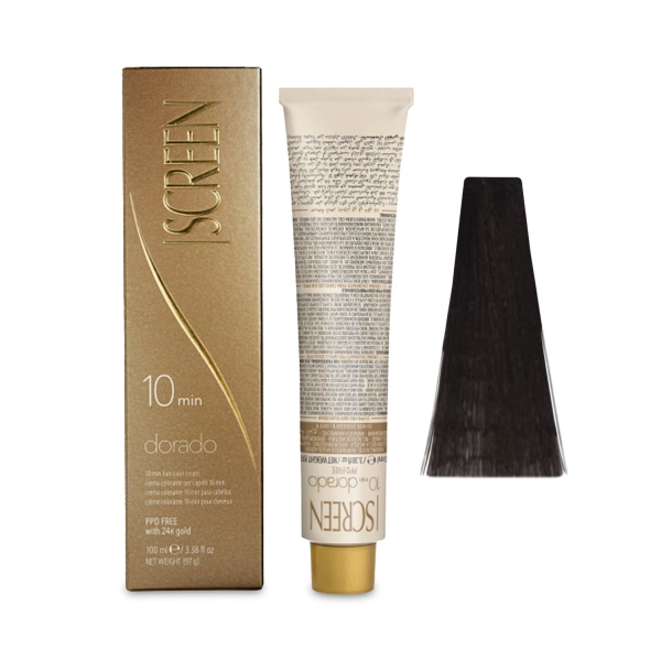 Screen Краска для волос Dorado 10 min Hair Color Cream, 4M 4.5 махагоновый Коричневые, 100 мл купить - 0