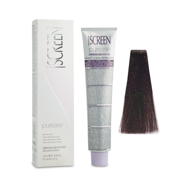 Screen Краска для волос Purease Color Cream, 5M 5.5 светло-каштановый махагон, 100 мл купить - 0