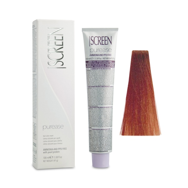Screen Краска для волос Purease Color Cream, 7RR 7.44 блондин Медные насыщенный, 100 мл купить - 0