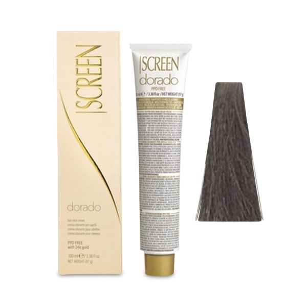 Screen Краска для волос Dorado Hair Color Cream, 4C 4.1 пепельный Коричневые, 100 мл купить - 0