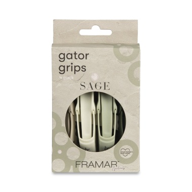 Framar Зажимы с прорезиненным покрытием Gator Grips Neutrals Sage, 4 шт купить