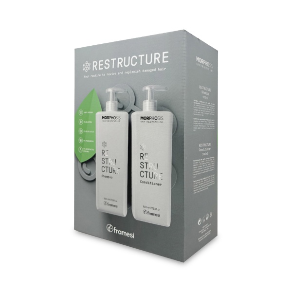 Framesi Набор реструктурирующий Morphosis Restructure: шампунь и кондиционер, 2 x 1000 мл купить - 0