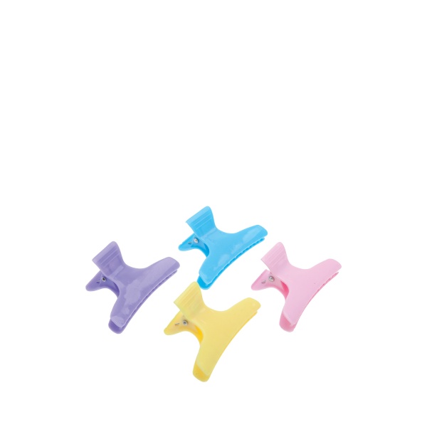 Dewal Pro Зажим для волос Бабочка цветной, пластик, 8 см, 12 шт/уп купить - 0