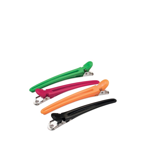 Dewal Pro Зажим для волос цветной, пластик и металл, 8 см, 12 шт купить - 0