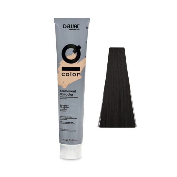 Dewal Cosmetics Краситель перманентный IQ Color, 4.00, Брюнет интенсивный, 90 мл купить - 0