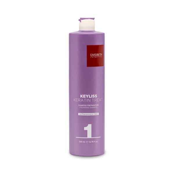 Emsibeth Шампунь подготовительный 1Keyliss Keratin Treat Preparing Shampoo, 500 мл купить - 0