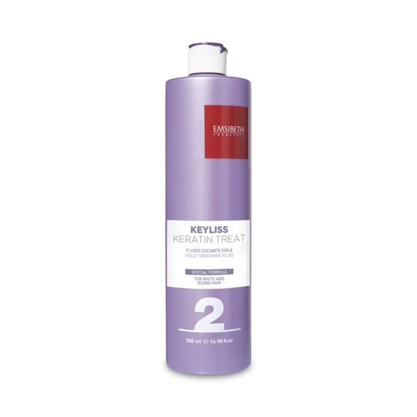 Emsibeth Кератиновый флюид Блонд Сервис 2Keyliss KT Smoothing Fluid Violet, 500 мл купить - 0