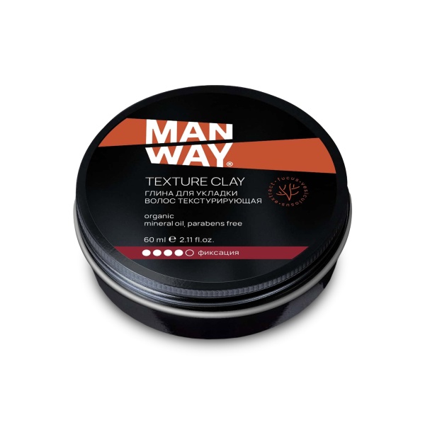 ManWay Глина для укладки волос текстурирующая, Texture Clay, 60 мл купить - 0