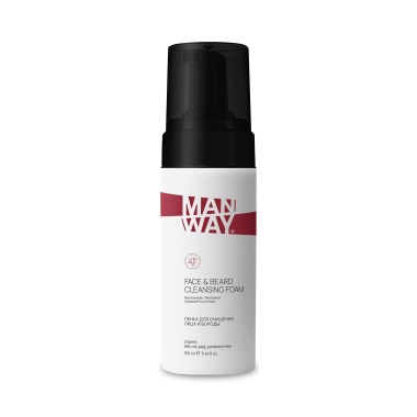 ManWay Пенка для очищения лица и бороды, Face & Beard Cleanser Foam, 160 мл купить
