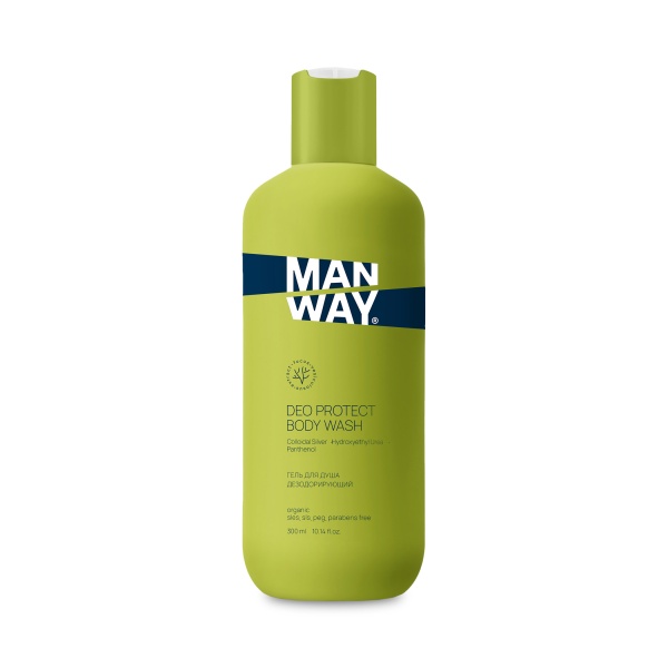 ManWay Гель для душа дезодорирующий, Deo Protect Body Wash, 300 мл купить - 0
