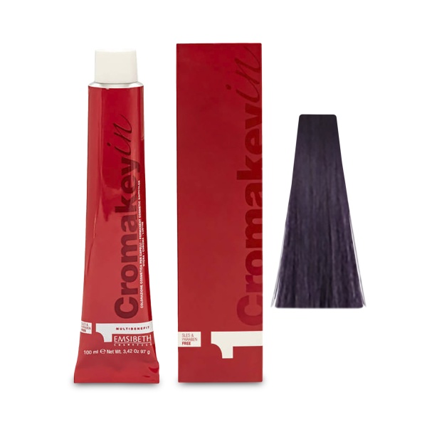 Emsibeth Крем-Краска Cromakey-In Multibenefit, 6,22 Dark Blonde Intense Purple Металлический Коричневый Интенсивный, 60 мл купить - 0