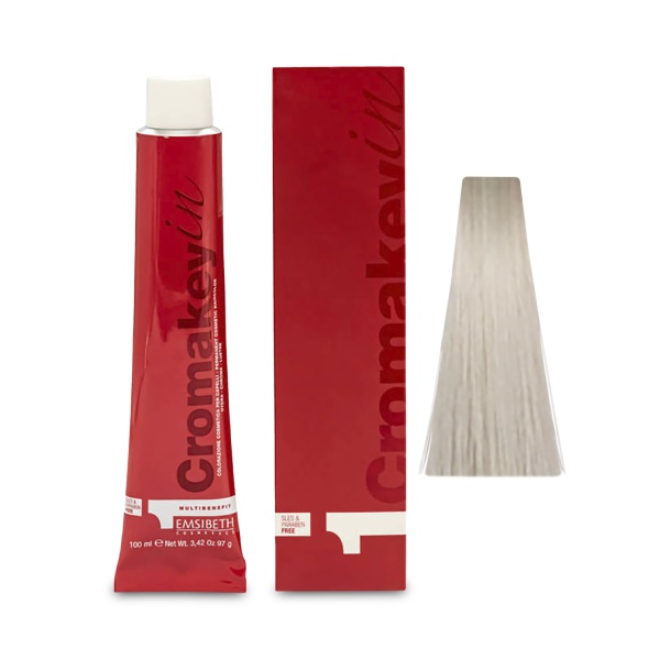 Emsibeth Крем-Краска Cromakey-In Multibenefit, 10,21 Lightest Irise Ash Blonde Самый Светлый Блонд Пепельно Радужный, 100 мл купить - 0