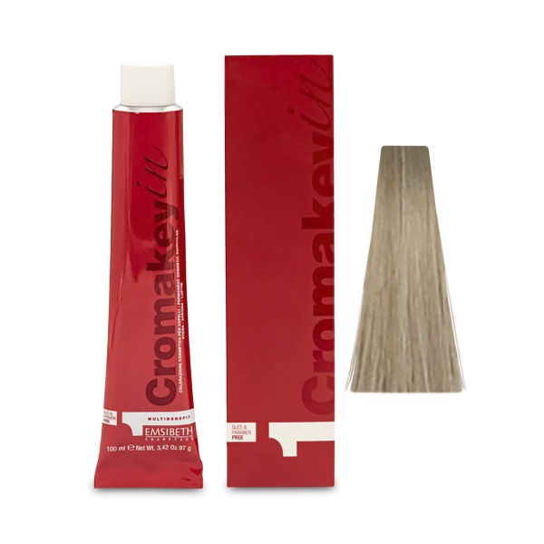 Emsibeth Крем-Краска Cromakey-In Multibenefit, 9,13 Very Light Ash Medium Blone Светлый -Пепельно-Золотистый, 100 мл купить - 0