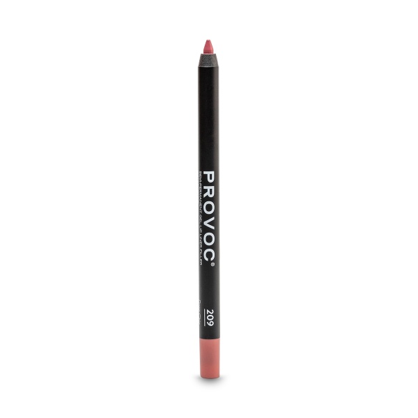 Provoc Полуперманентный гелевый карандаш для губ Gel Lip Liner, 209 Rose Chic натурально-розовый, темный, 1.2 гр купить - 0