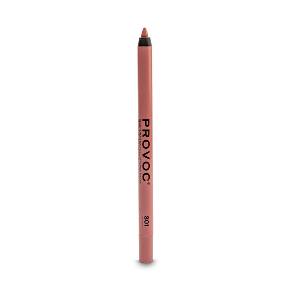 Provoc Полуперманентный гелевый карандаш для губ Gel Lip Liner, 801 Rozie Pose лилово-бежевый нюд, 1.2 гр купить - 0