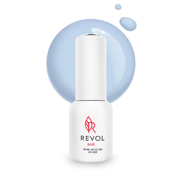 Revol Цветная база для ногтей Rubber Base Sweet Geography, №5 Cotton Candy Burrito, 10 мл купить - 0