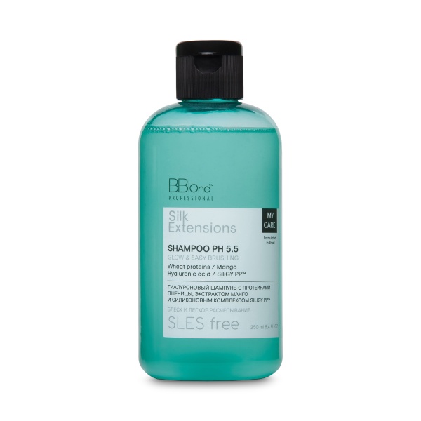 BB One Шампунь для разглаживания волос Silk Extensions Glow&Easy Brushing, 250 мл купить - 0