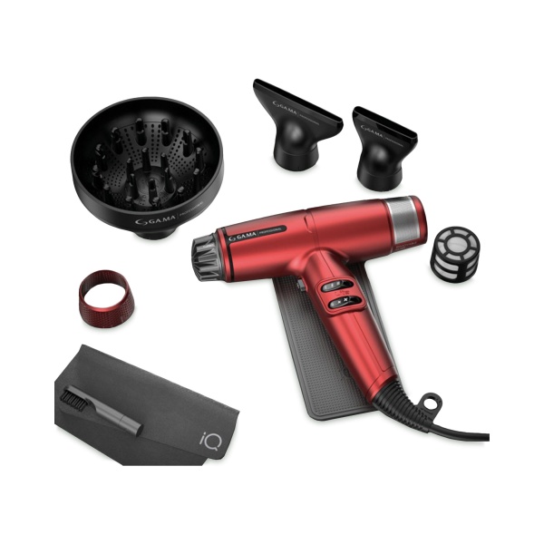 Ga.Ma Professional Электрофен для волос IQ LiteMax, красный, 1700 Вт купить - 0